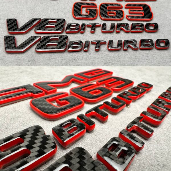 AMG G63 V8 Biturbo Red and Carbon Fiber G Class W463, W463A, W464