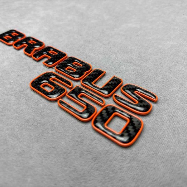 Brabus 650 carbon fiber rear emblem for Mercedes G Wagon