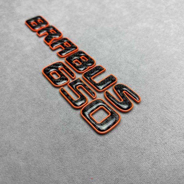 Brabus 650 carbon fiber rear emblem for Mercedes G Wagon