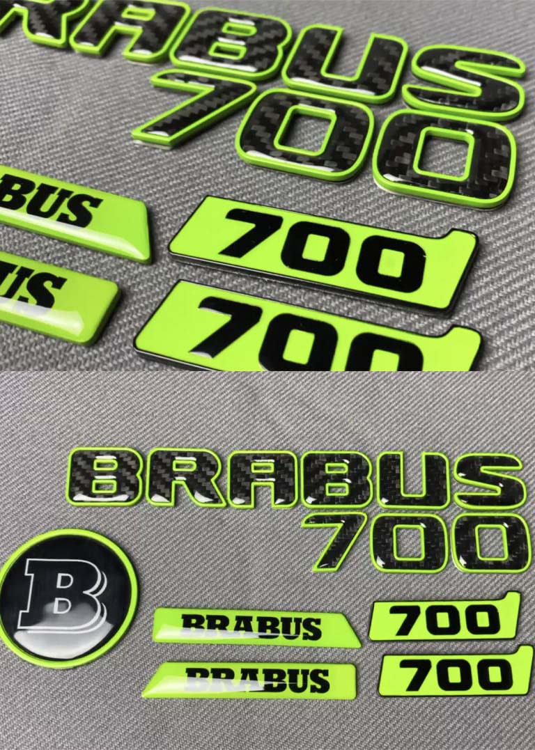 Brabus 700 carbon badge kit for Mercedes G Wagon