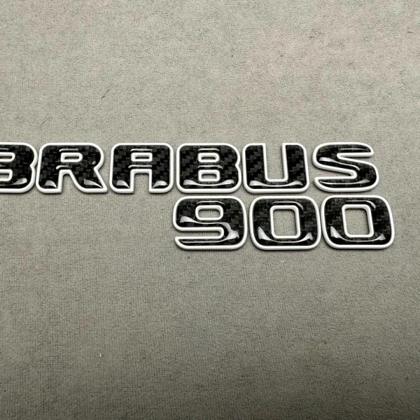 Tail emblem Brabus 900 Carbon Fiber Nardo Grey Color for Mercedes-Benz G Class W464 W463a W463