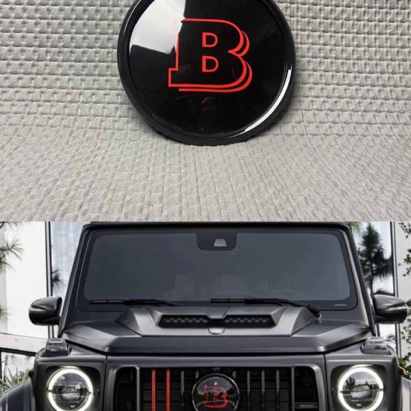 Front radiator red Brabus logo for Mercedes G-Wagon