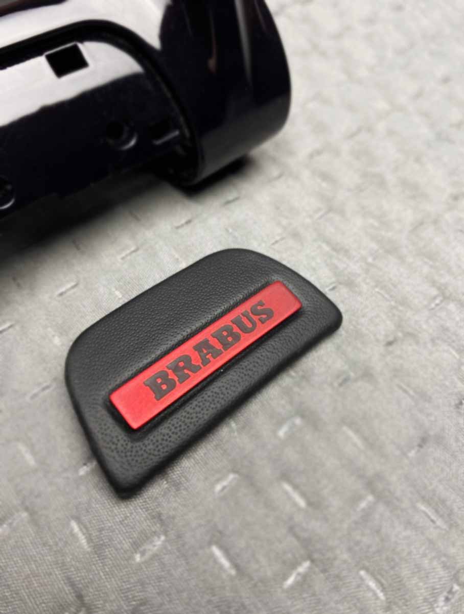 Brabus badge on AMG steering wheel for Mercedes G-Class