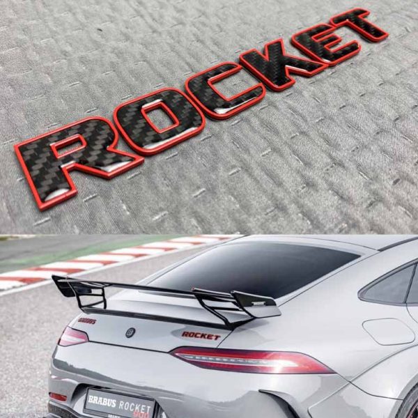 Brabus Rocket carbon tail badge for Mercedes Benz G Class