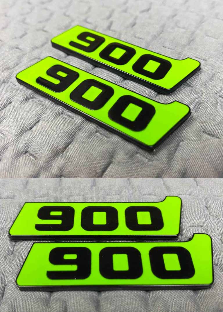 Brabus 900 number metal green plate for Mercedes G Class