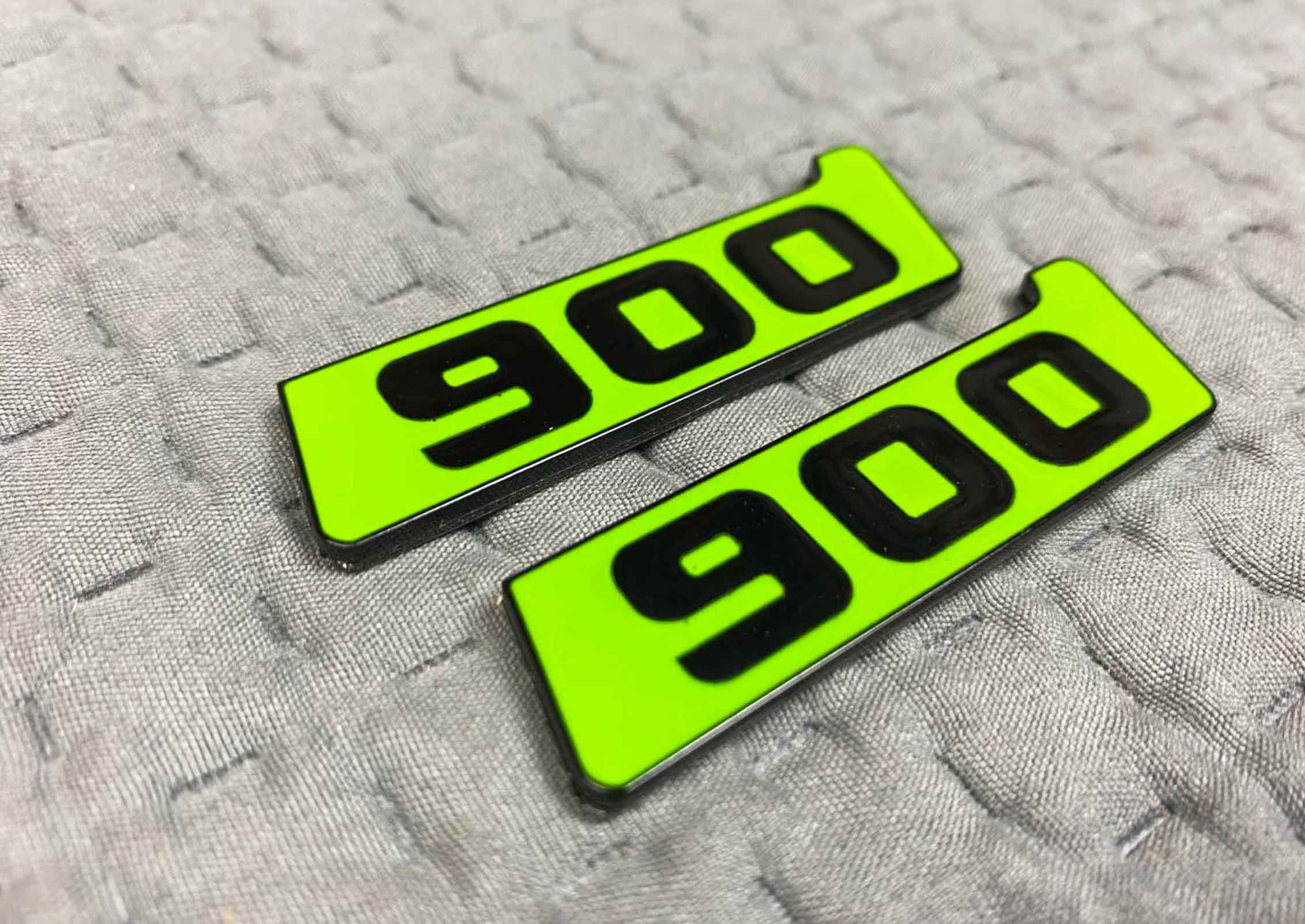Brabus 900 number metal green plate for Mercedes G Class