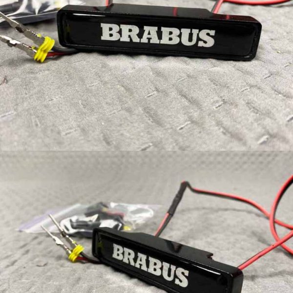 LED Red Brabus Badge on car front grill for Mercedes G63