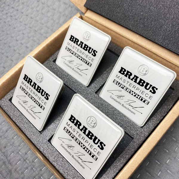 Brabus Masterpiece SuperWhite seat inserts set for Mercedes Benz interior
