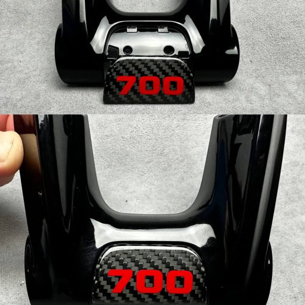 Brabus 700 carbon fiber handlebar insert in red color for Mercedes G Wagon