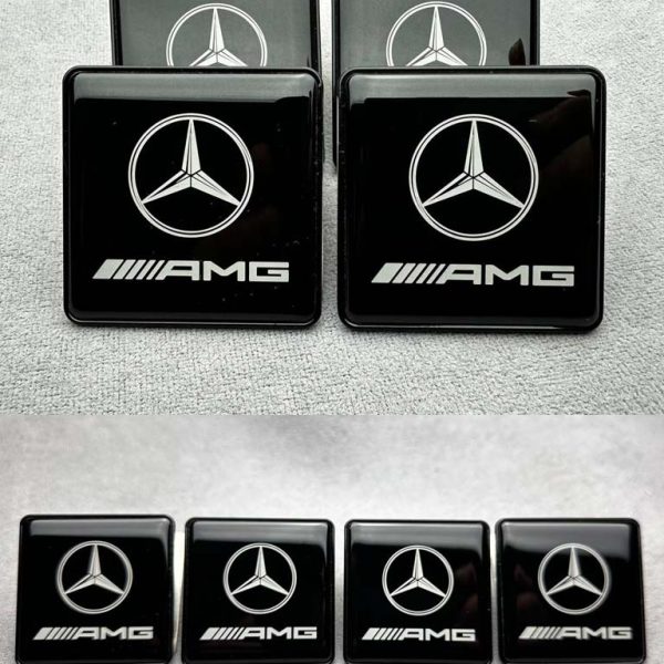 Black Brabus Style Metal Emblem for Seat Mercedes Benz W463 W464 W463A G Class