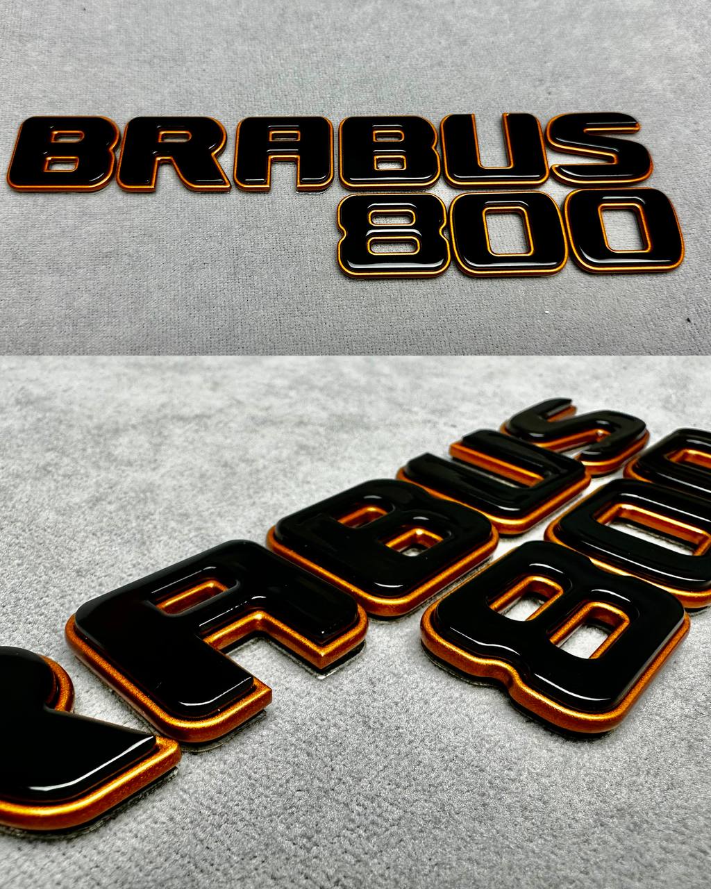 Brabus 800 trunk emblem Brabus 800 Trunk Emblem in Bronze color