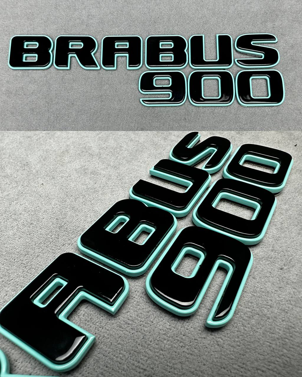 Brabus 900 trunk emblem tuning for G Wagon Brabus 900 metal Rear Emblem in Tiffany Blue color