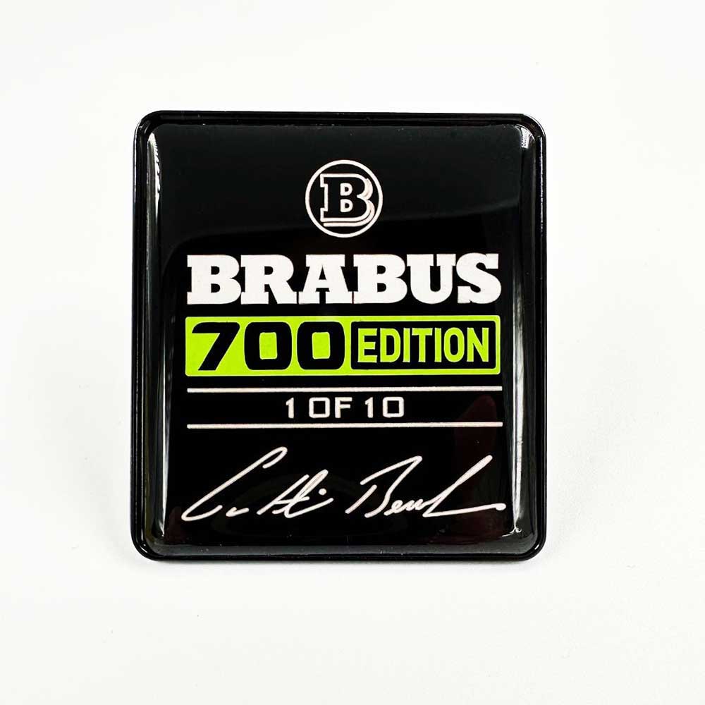 Metallic Brabus 700 Edition 1 of 10 Green Seats Emblem Badge Logo Set for Mercedes-Benz W463A G-Class