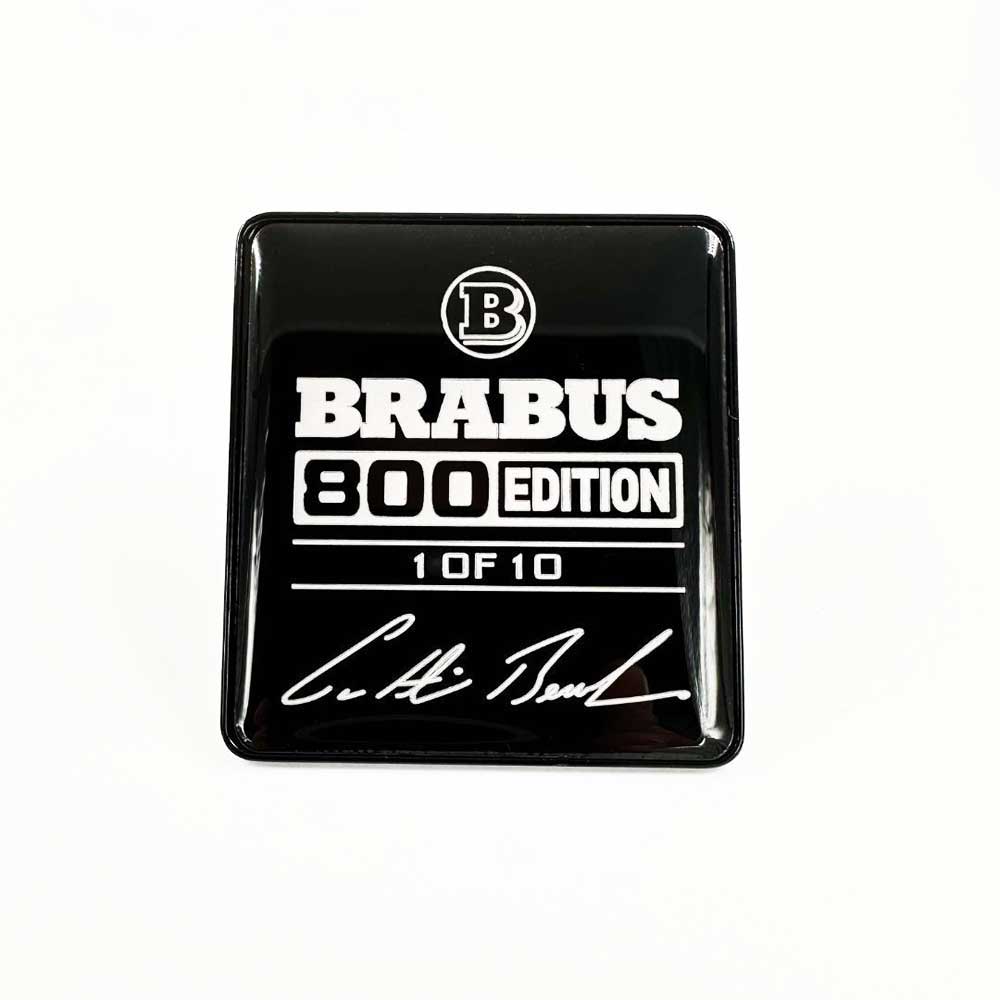 Metallic Brabus 800 Edition 1 of 10 White Seats Emblem Badge Logo Set for Mercedes-Benz W463A G-Class