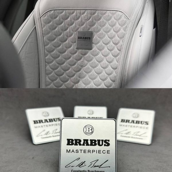 Seats Badge Set Brabus Masterpiece 2025 Gray series for Mercedes Benz W463 W464 W463A W465 G Class