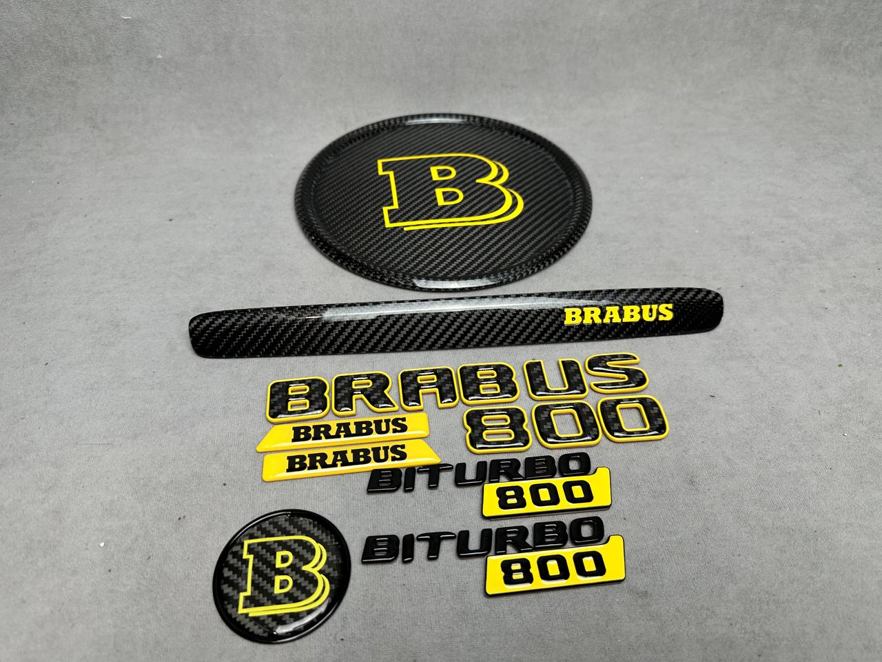 Brabus 800 Yelow Badges Full Set 1