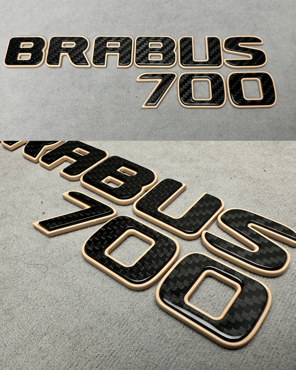Brabus 700 Tail Emblem Logo Desert Send and Carbon made for Mercedes Benz G Class W465 1