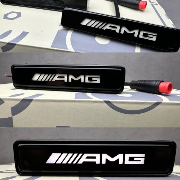 LED White AMG Logo Badge Grill for Mercedes G63 G Wagon W463 W463A W464 W465