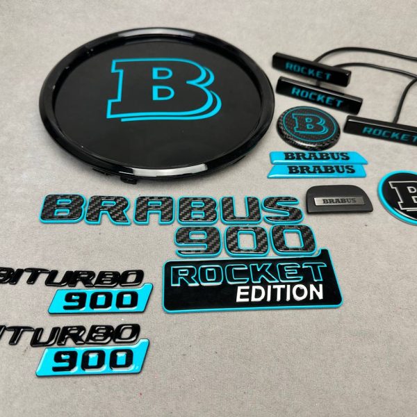 Brabus 900 Blue Badges Full Set LED Exterior for Mercedes G Class W464 W463a