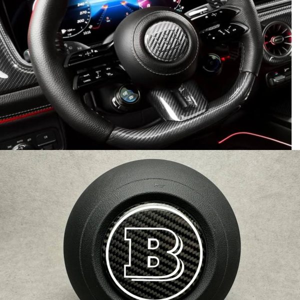 Brabus Airbag emblems for Mercedes G class w465 s class w223 GT carbon emblems 2025 72 mm