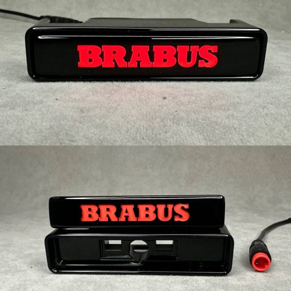 LED Red Brabus Logo Badge Front Grill for Mercedes G63 G Wagon 700 800 W465 2025
