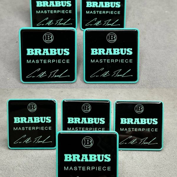 Tiffany Black Seats Badge Set Brabus Masterpiece for Mercedes Benz W463 W464 W463A G class