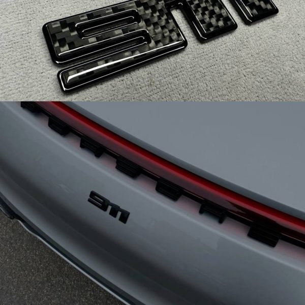 911 Logo Carbon and Black Metal Emblem Exterior Numbers for Porsche 992