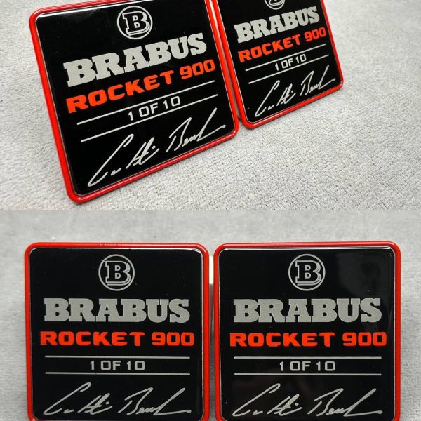 Red Seats Badge Set Brabus 900 Rocket Edition 1 of 10 series for Mercedes Benz W463 W464 W463A G class