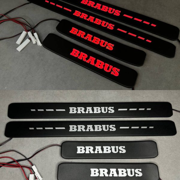 G Wagon BRABUS LED Door Silver Sills Illuminated G63 G500 W464 W463a 2018+