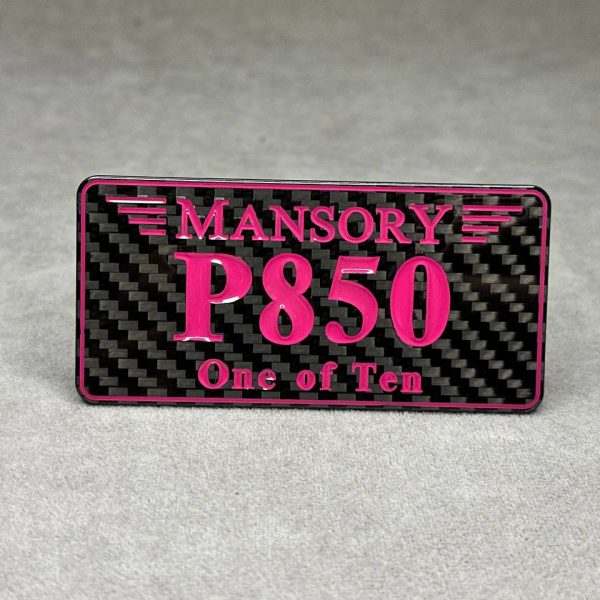 Tail carbon emblem Pink Mansory P850 perfomance for G class Badge w463A w465