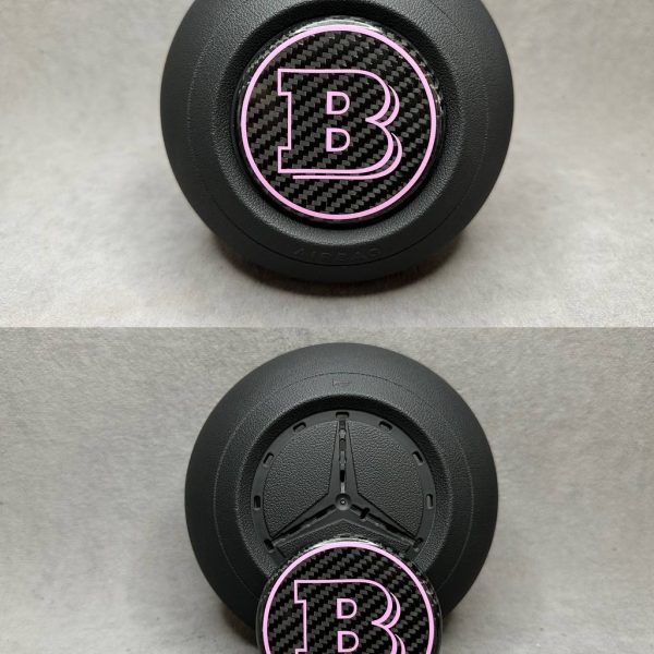 Brabus Pink Emblem in Air Bag for Mercedes G GLE GLS E S Class 2024+