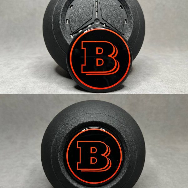 Brabus Red Black Emblem in AirBag for Mercedes G GLE GLS E S Class 2024+