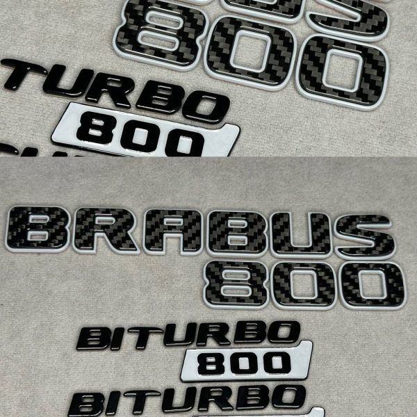 Badges Brabus 800 Set Gray Carbon Mercedes-Benz G Class W464 GT GLS GLC