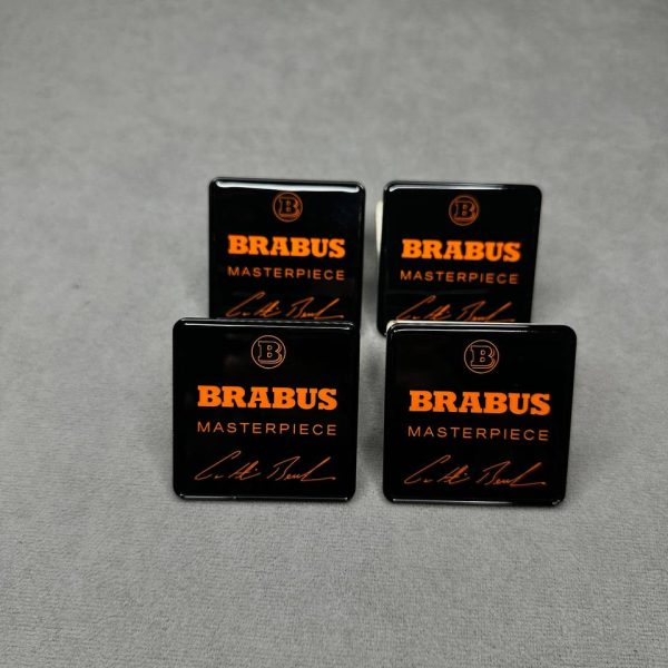 Brabus Seat Badge Orange Emblem Mercedes W464 W463A G GLE GLS GT GLC S Class