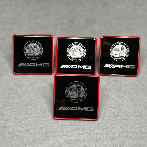 Seat Metal emblem AMG Red All Mercedes Benz Model