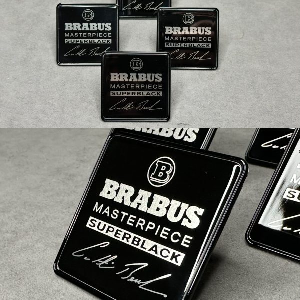 Seats Badge Set Brabus Masterpiece Superblack 2025+ series for all Mercedes Benz